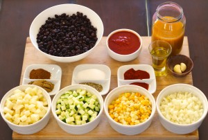 Vegan Black Bean and Zucchini Tamales - Ingredients