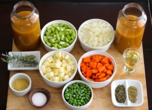 How to Vegan - Veggies and Dumplings Ingredients